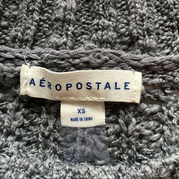 Aeropostale Pullover Sweater Gray XS - Picture 3 of 6